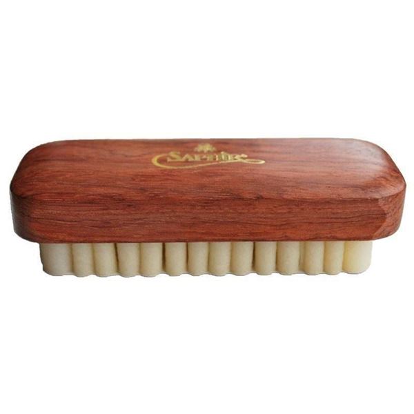 Brosse En Bois Et Crêpe Pour Nubuck Et Daim DELARA - Nettoyage Et Entretien Des Cuirs Sensibles