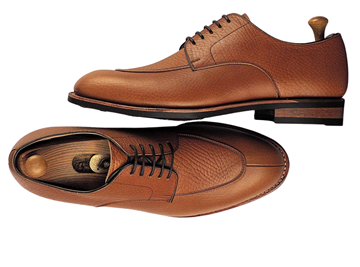 Custom shoes Miyagi Kogyo ES-13 mid brown calf leather derby	