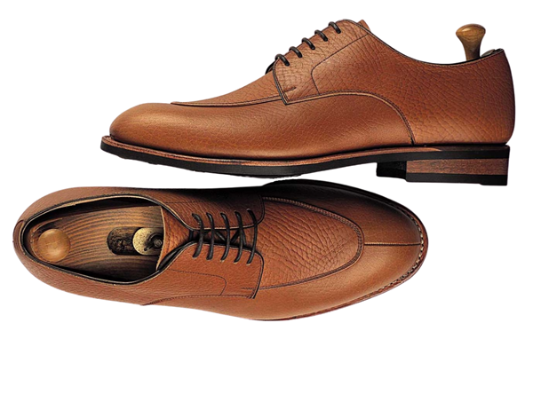 Custom shoes Miyagi Kogyo ES-13 mid brown calf leather derby	