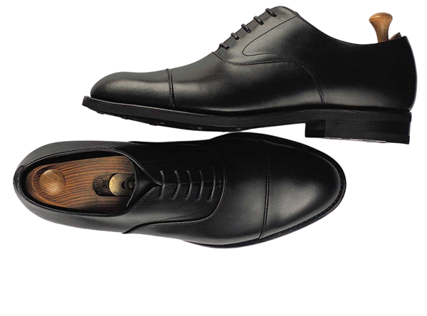 Custom shoes Miyagi Kogyo ES02 black calf leather	
