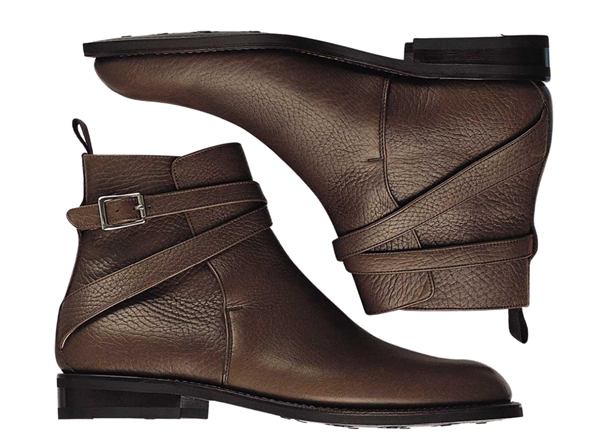 Custom jodhpur boots Miyagi Kogyo ES27 dark brown leather	