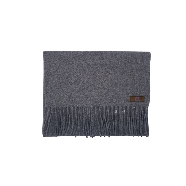 Lovat Mill angora scarf solid grey	