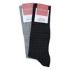 Marcoliani Milano grey on black pin dot modal blend socks	
