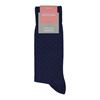 Marcoliani Milano blue on navy diamond cotton blend socks	