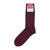 Marcoliani Milano black on burgundy checks Modal and cashmere blend socks	