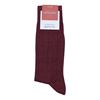 Marcoliani Milano black on burgundy checks Modal and cashmere blend socks	