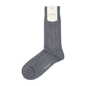 Marcoliani Milano grey cashmere and silk blend socks	
