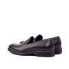 Custom loafers 3418 black pebbled leather