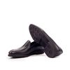 Custom loafers 3418 black pebbled leather