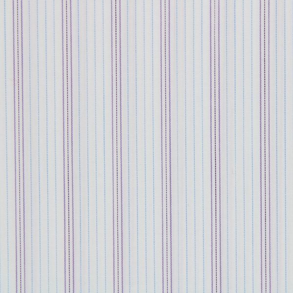 Purple and Blue striped shirt fabric - G174
