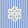 Blue and White Banker Stripe shirt fabric a198
