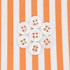 Orange and White bengal stripe shirt fabric -T28
