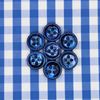 Blue and White large Gingham Checks shirt fabric a921