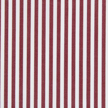 Burgundy and White Banker Stripe shirt fabric a1118
