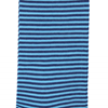 Marcoliani Milano aqua and navy horizontal striped cotton blend socks	