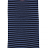 Marcoliani Milano navy and denim blue horizontal striped cotton blend socks	