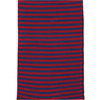 Marcoliani Milano red and navy horizontal striped cotton blend socks	