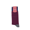 Marcoliani Milano red and navy horizontal striped cotton blend socks	
