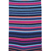 Marcoliani Milano navy, fuschia and aqua multi striped cotton blend socks	