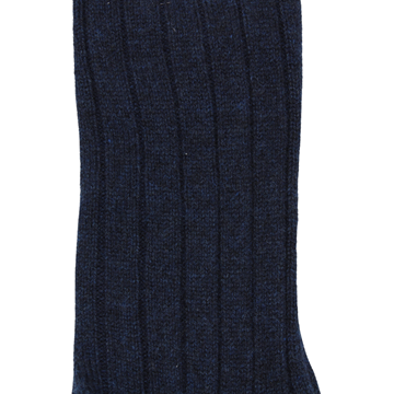 Marcoliani Milano navy blue cashmere blend socks	