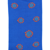 Marcoliani Milano blue and orange sunflower cotton blend socks	