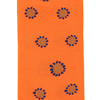 Marcoliani Milano orange and navy sunflower cotton blend socks	