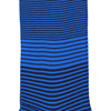 Marcoliani Milano navy and blue horizontal striped cotton blend socks	