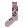 Marcoliani Milano pink, navy, burgundy and light grey cotton blend socks	