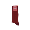 Marcoliani Milano burgundy and orange jacquard dots cotton blend socks