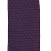 Marcoliani Milano navy and orange jacquard dots cotton blend socks	
