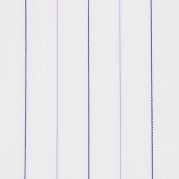 Purple Pinstripes on White Satin shirt fabric G159