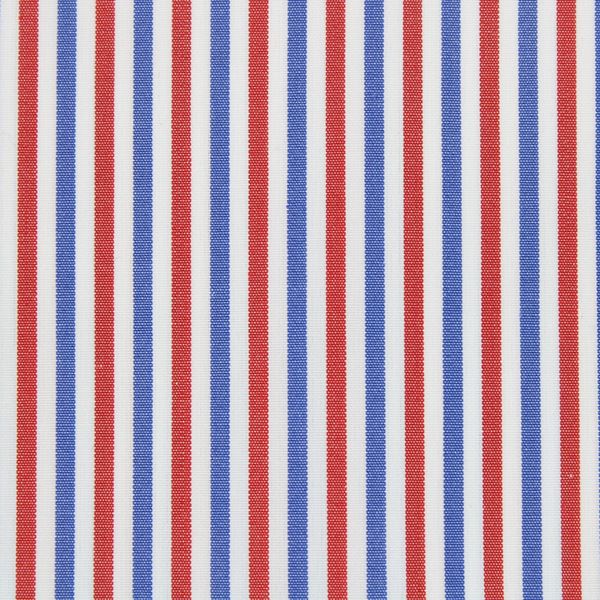 Red and Blue Stripes shirt fabric A887