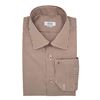 Alumo Brown and White Gingham Checks shirt fabric a911	