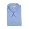Blue end-on-end shirt fabric G335	