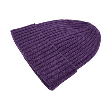 Purple cashmere tuque piacenza