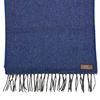 Lovat Mill 100% cashmere herringbone scarf royal blue